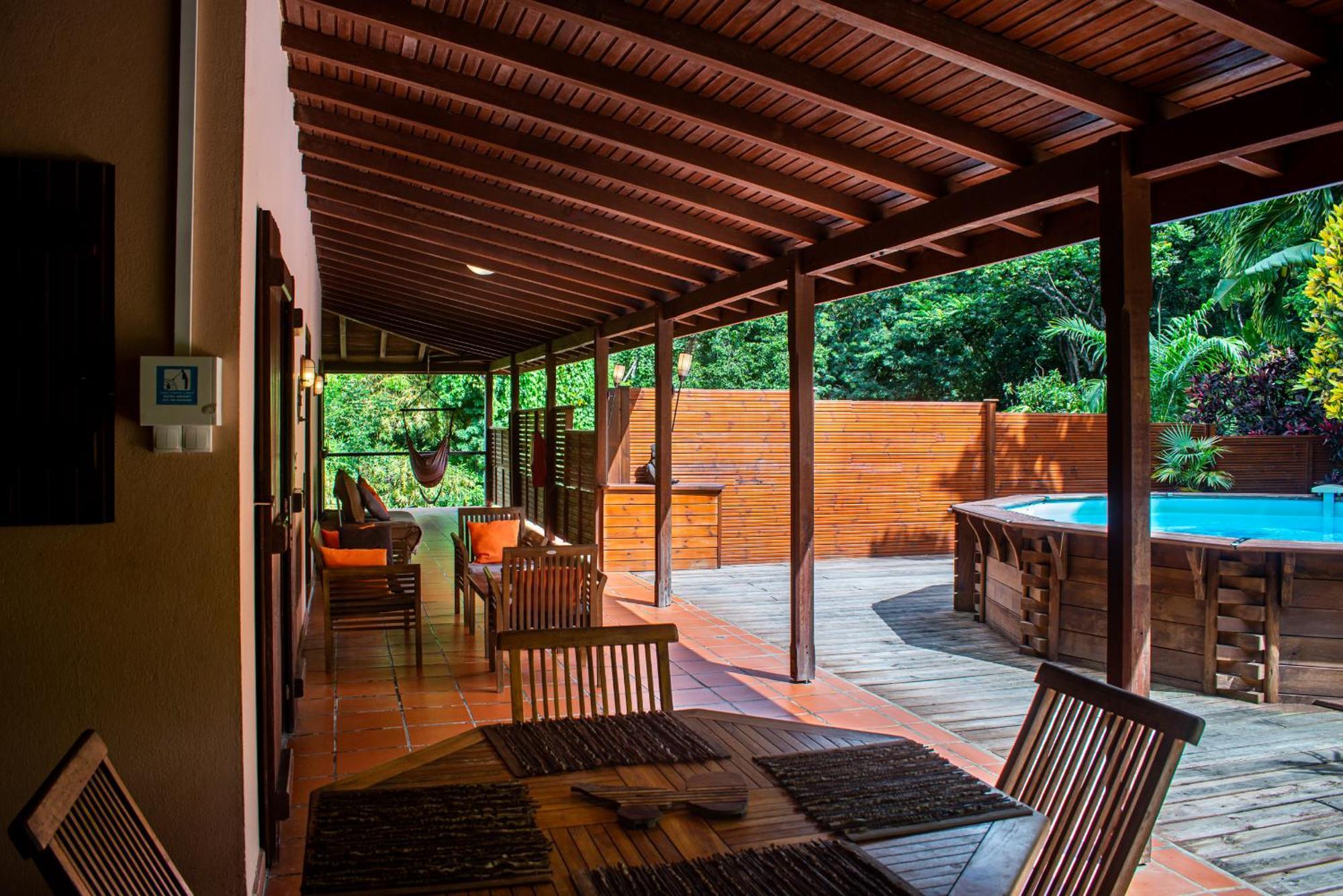 Au Jardin Des Colibris Ecolodge&Spa Deshaies Bagian luar foto